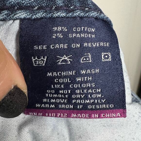 VIGOSS Stella V Stitch Boot Cut Jeans Mid-Rise  Embellished Medium Wash Size 3/4 - Picture 10 of 11